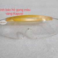 Kính bảo hộ an toàn lao động gọng màu vàng Kapusi