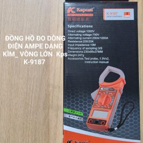 Đồng hồ đo dòng điện Ampe dạng Kìm KAPUSI_K9187_Vòng lớn