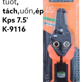 Kìm cắt dây điện +Tuốt dây điện + Tách dây điện + Uốn dây điện + Ép cốt  KAPUSI 7.5'_K9116