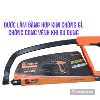 Cưa cây SẮT, GỖ KAPUSI _TAY cầm ĐEN_CAM_K8786