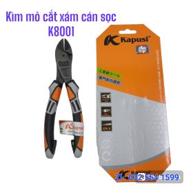 Kìm Kapusi mỏ cắt  XÁM_Cán SỌC_K8001