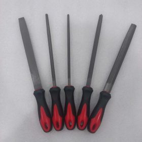 Bộ dũa mài 5PC cán đỏ đen _200mm ( TRÒN- VUÔNG-DẸP-BÁN NGUYỆT-TAM GIÁC)